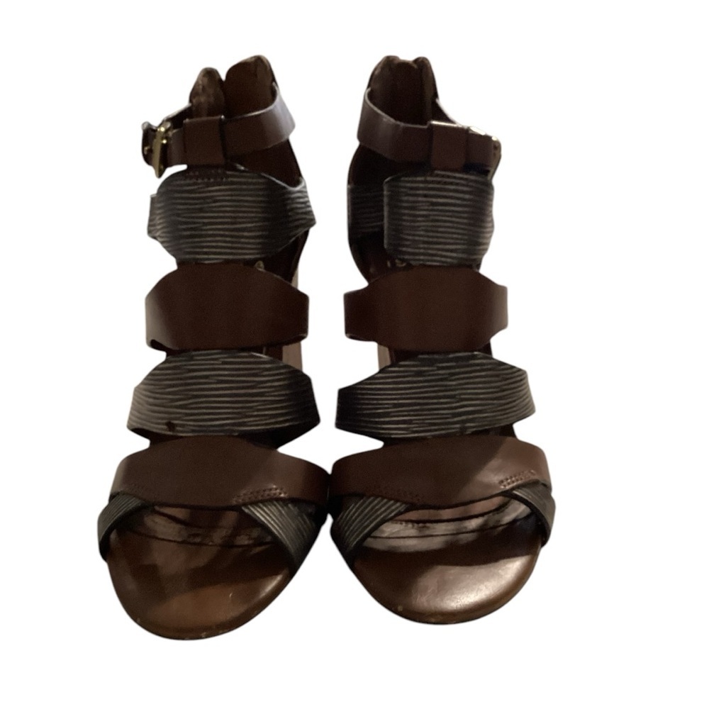 ISOLA‎ leather brown metallic sandals size 7.5